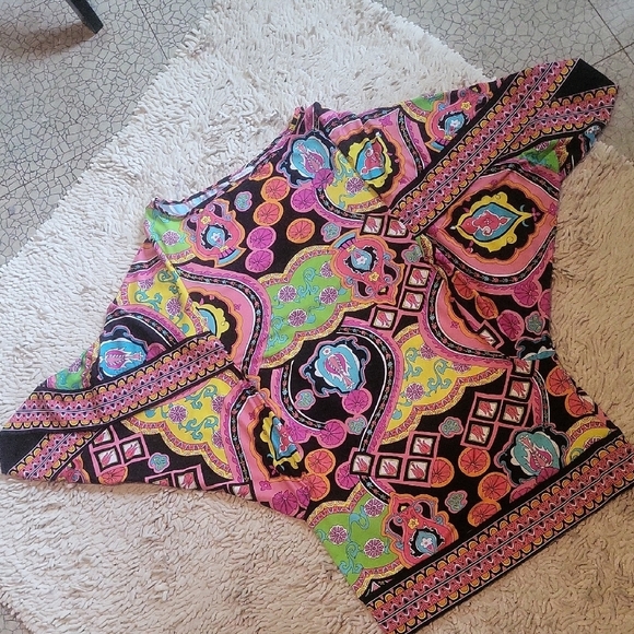 Trina Turk Vibrant Patterned Mini Dress - Picture 4 of 5